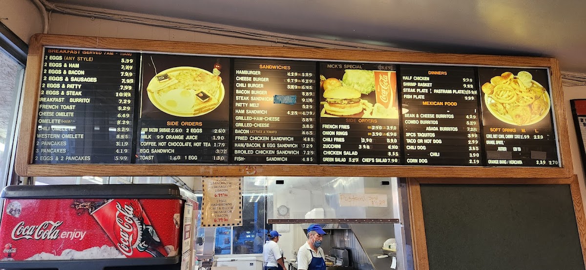 Nick's Burgers Menu - Image 2